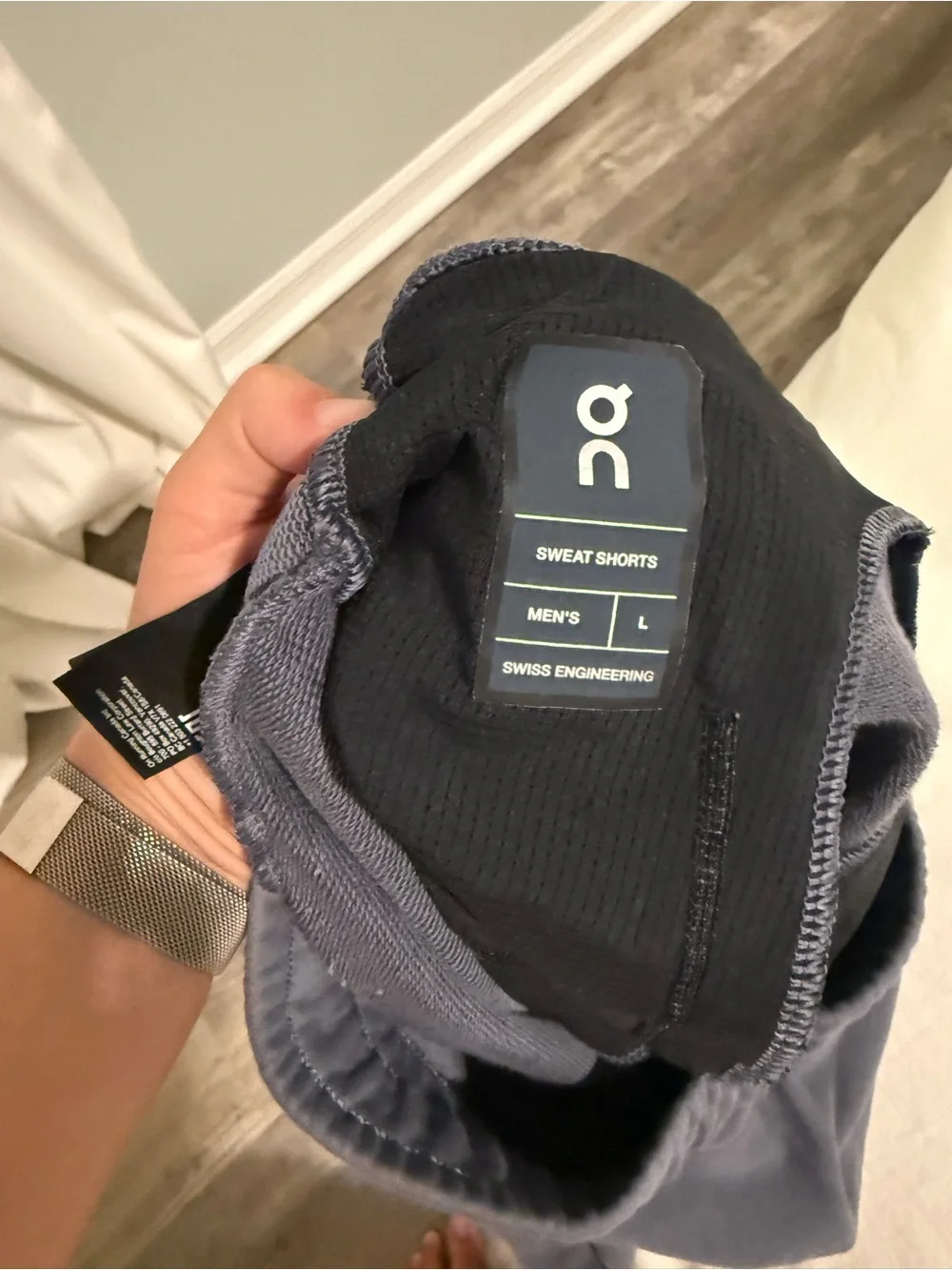 On Running Men's Athletic Shorts in Slate Blue